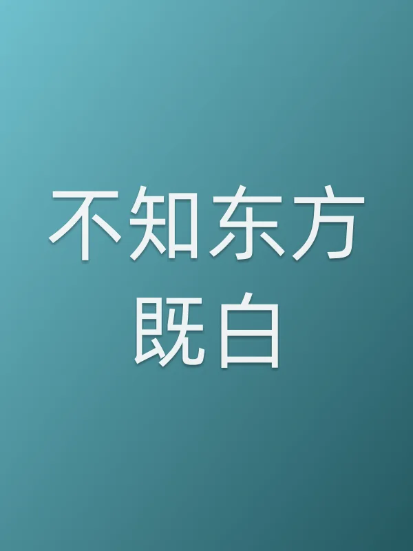 《不知东方既白电视剧