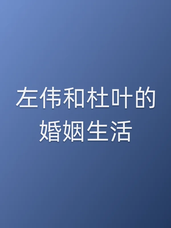 左伟和杜叶的婚姻生活