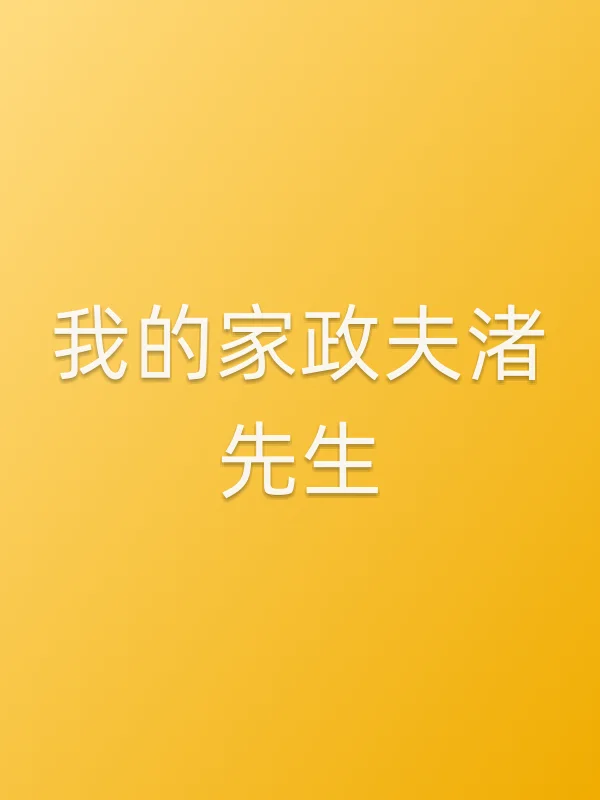 《我的家政夫渚先生电视剧