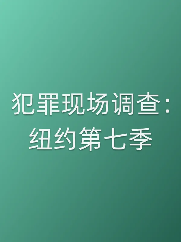 犯罪现场调查：纽约第七季