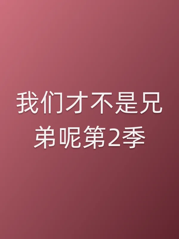 我们才不是兄弟呢第2季
