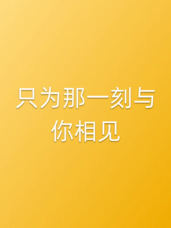 只为那一刻与你相见