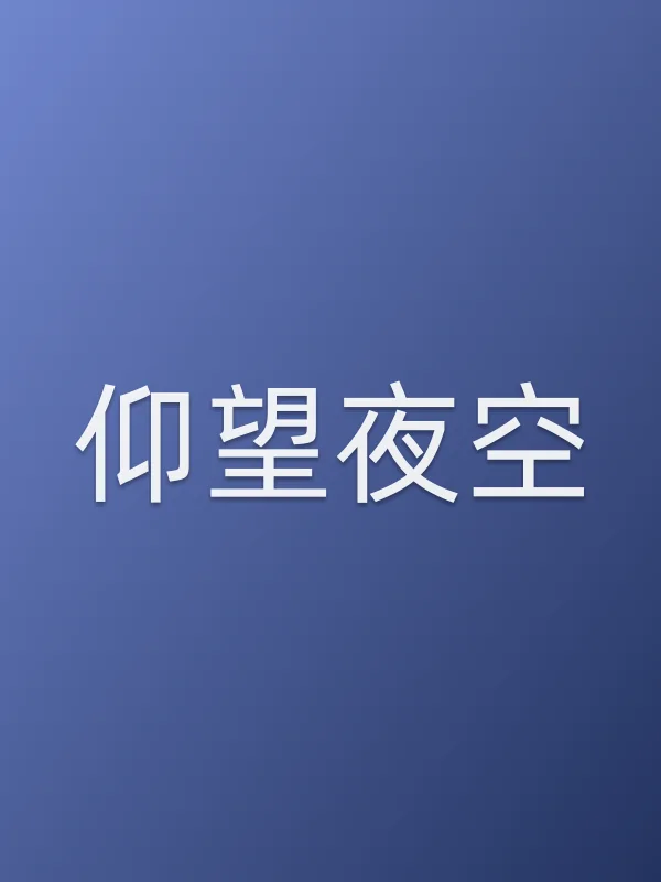 仰望夜空