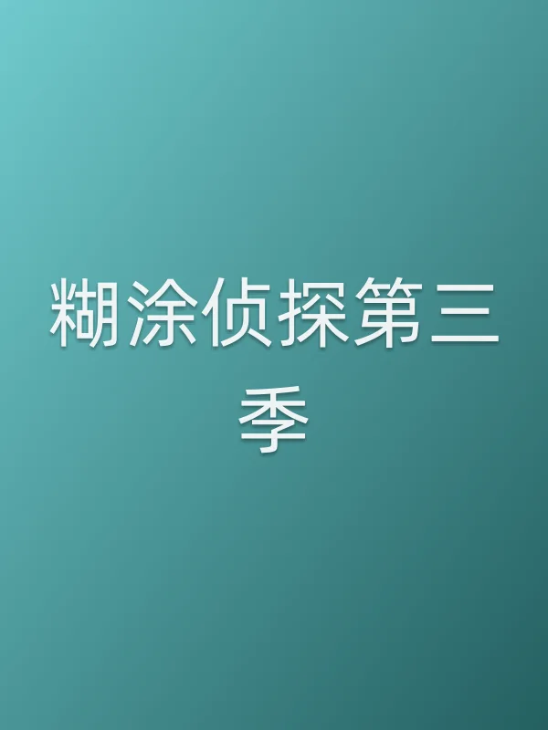 糊涂侦探第三季