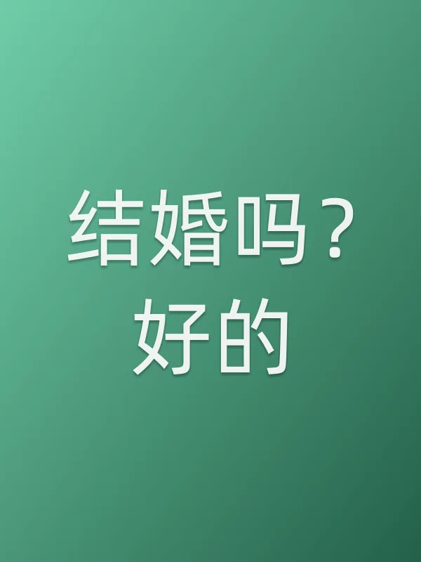 《结婚吗？好的！电视剧
