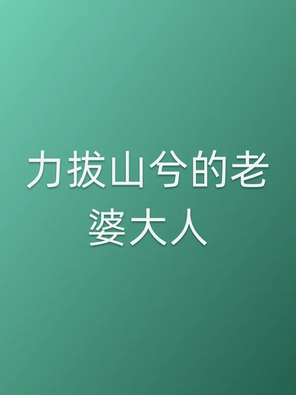 力拔山兮的老婆大人