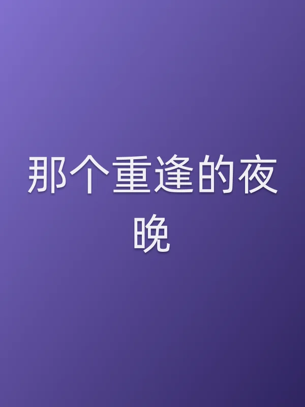 那个重逢的夜晚