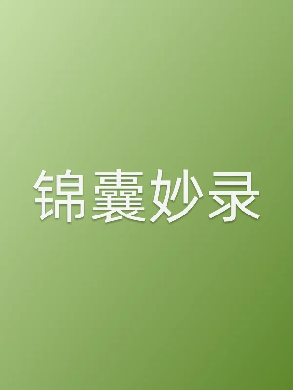 《锦囊妙录电视剧