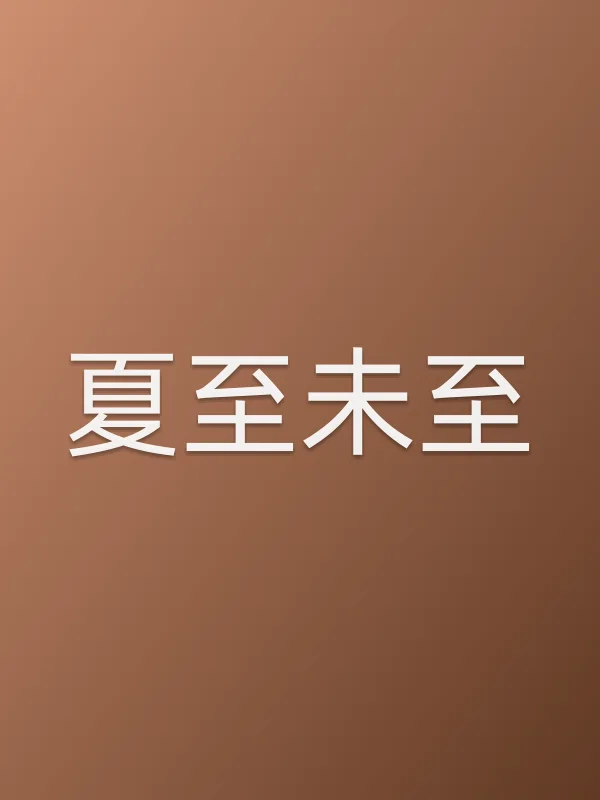 《夏至未至电视剧