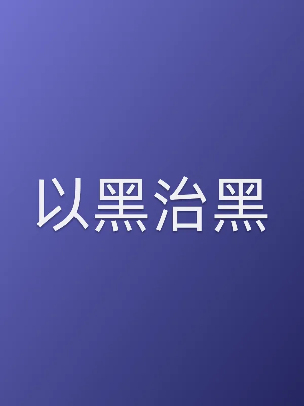 《以黑治黑电视剧