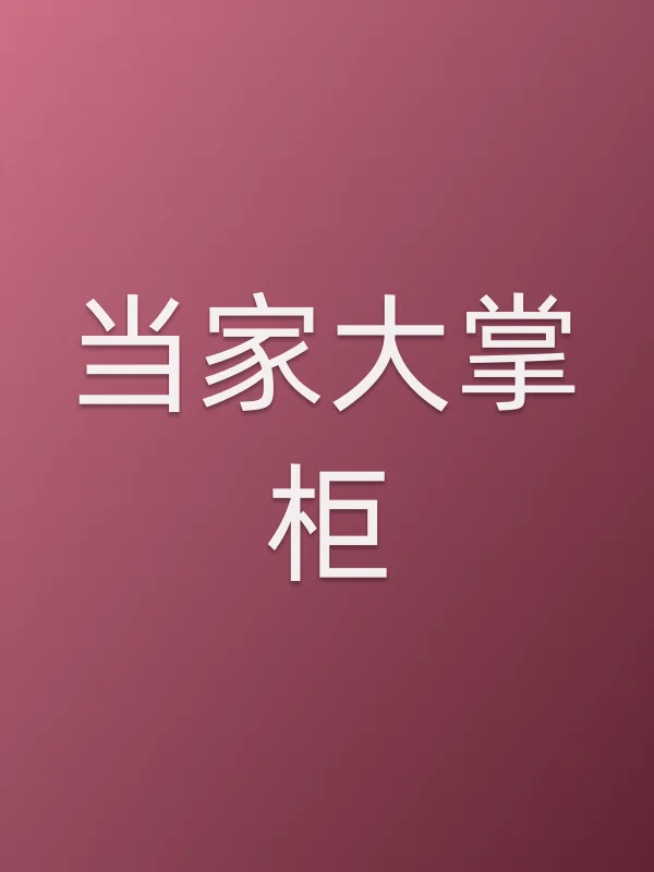 《当家大掌柜电视剧
