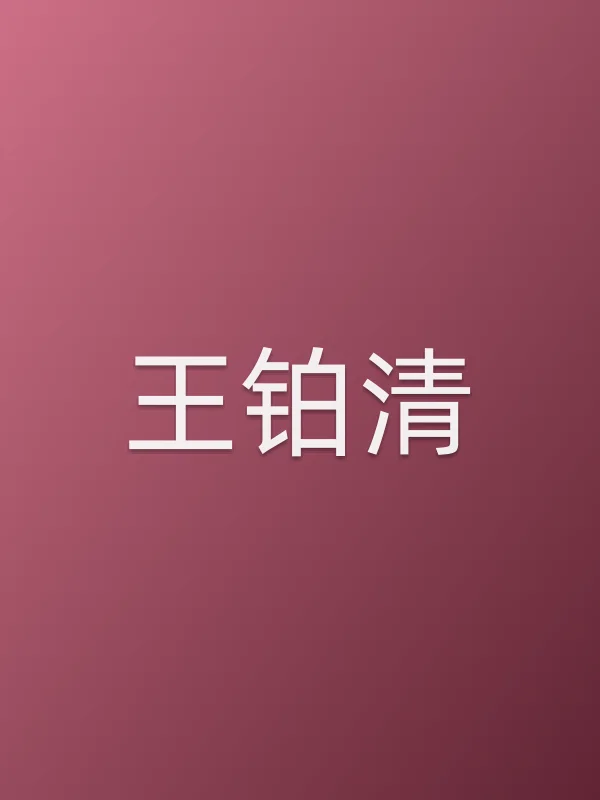 王铂清个人资料