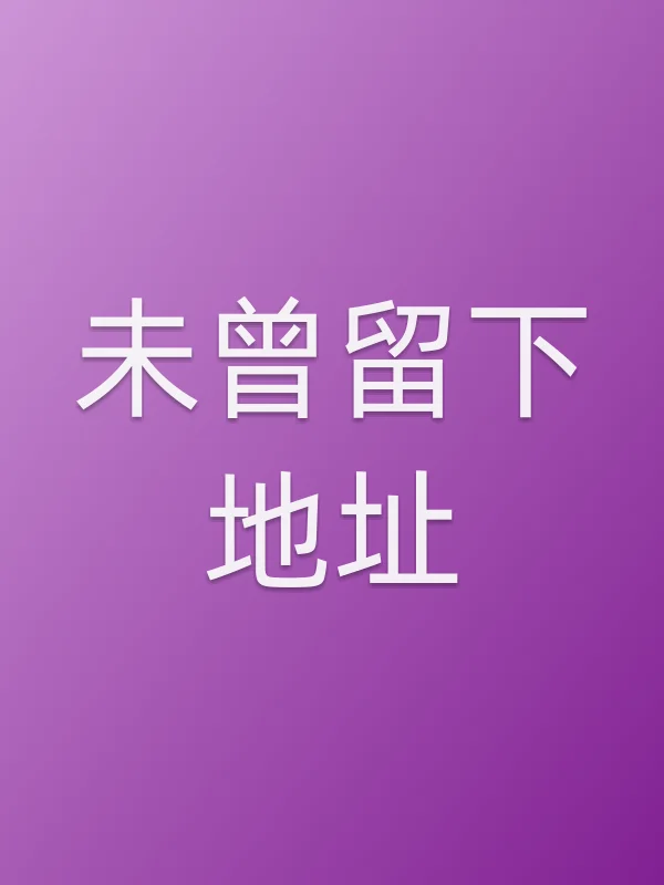 未曾留下地址电影海报