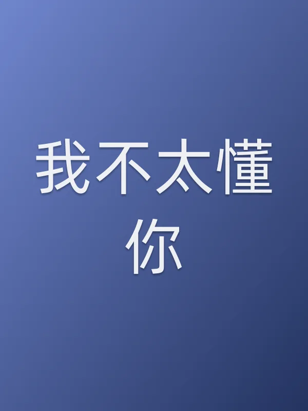 我不太懂你电影海报