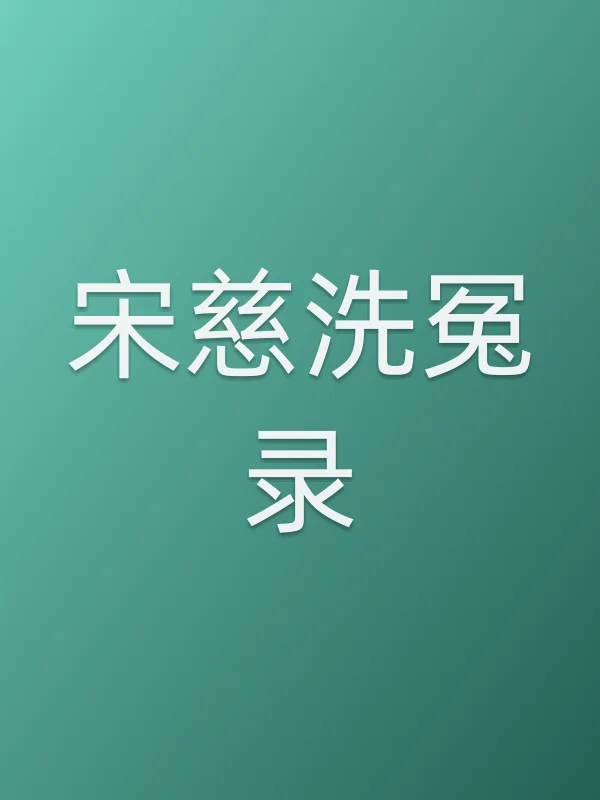 宋慈洗冤录电影海报