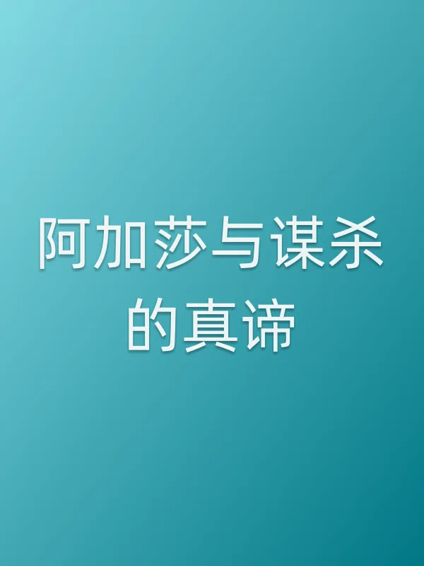 阿加莎与■■的真谛电影海报